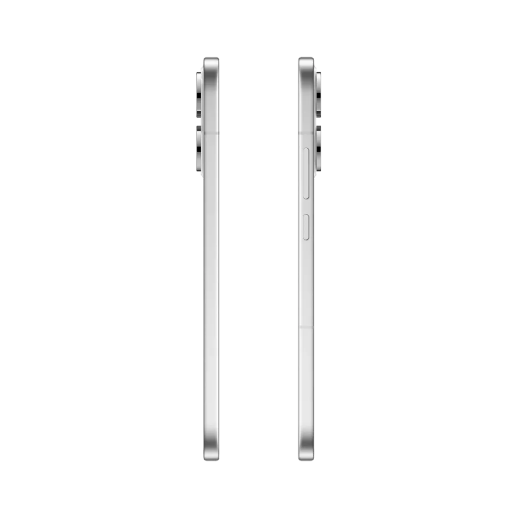 Oppo Reno 14 5G Pearl White Side view